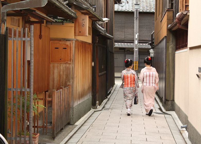 Geisha spotted during cycling tour of Kyoto