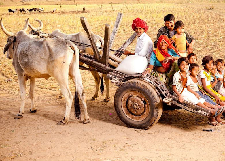 Local family in rural Rajasthan