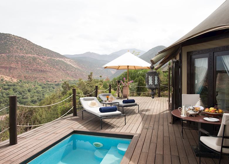 Berber Tent Suite with plunge pool, Kasbah Tamadot