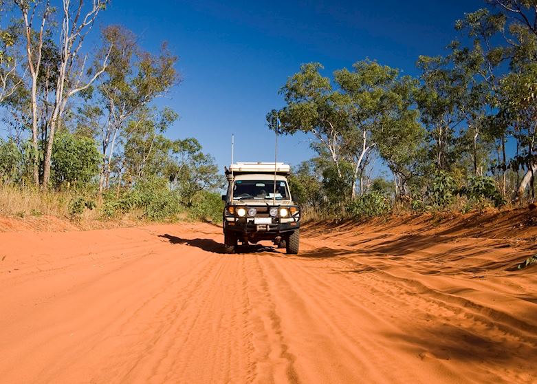 Driving the Dampier Peninsula, near Cape Leveque