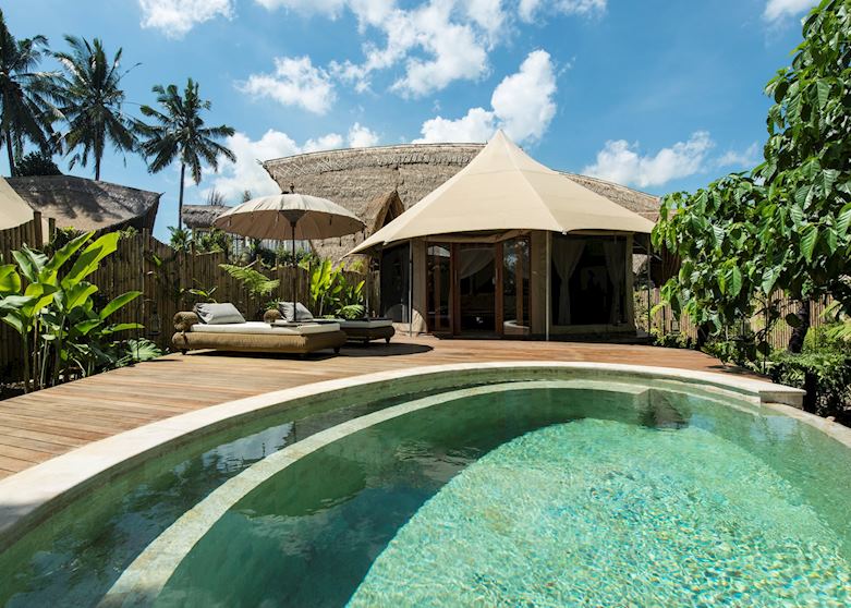 Private Pool, Sandat Glamping Tents,Ubud