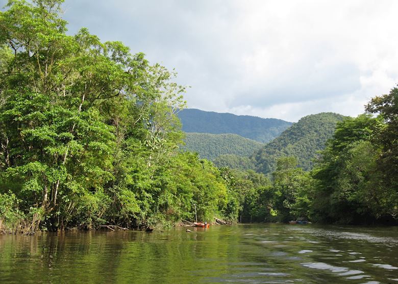 The Tutoh River winds through Mulu National Park The Tutoh River winds through Mulu National Park