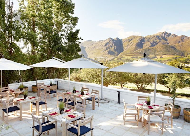 The terrace at Country Kitchen, Mont Rochelle