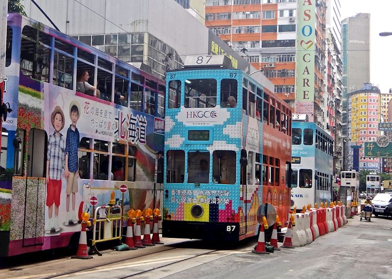 Tram on Hong Kong Island