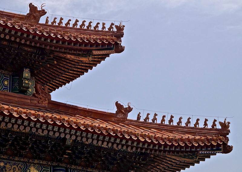 Rooftops in Forbidden City in Beijing