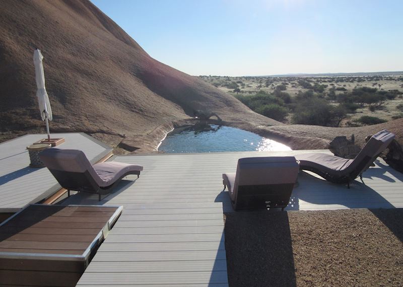 Natural rock pool at Spitzkoppen Lodge