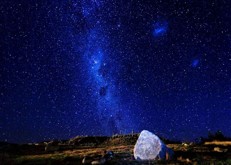 The night sky at Lakestone Lodge, Twizel