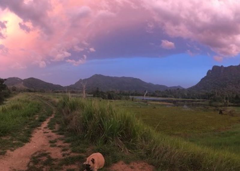 Sunset at Gal Oya 