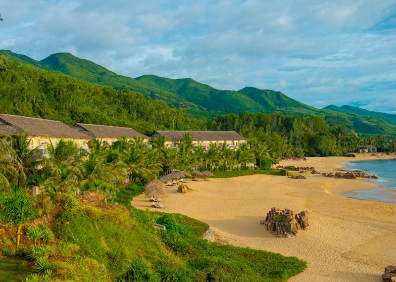 Private beach at the Avani Qui Nhon Resort & Spa