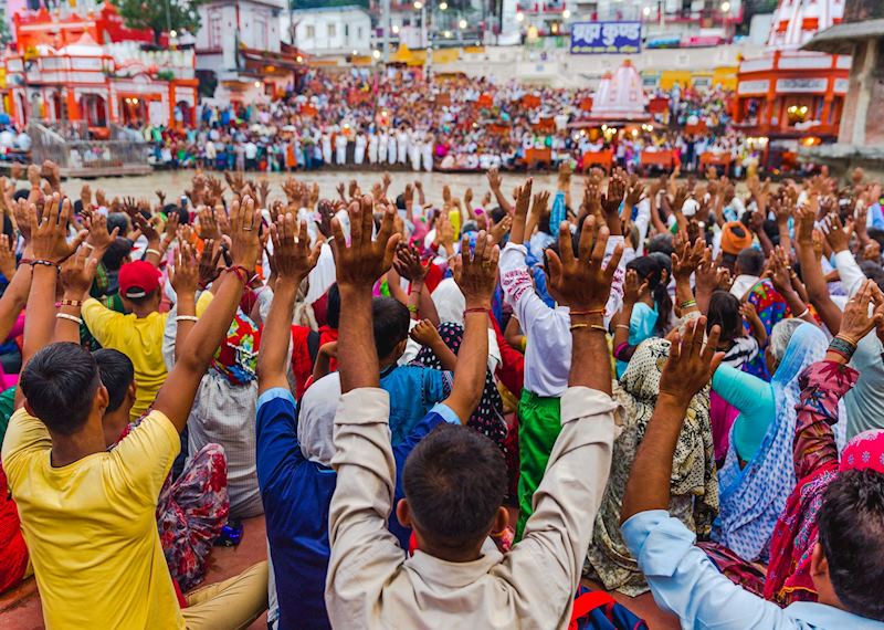 Evening aarti ceremony