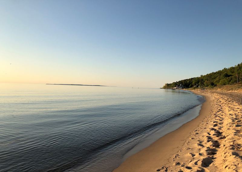 Lake Michigan at dusk