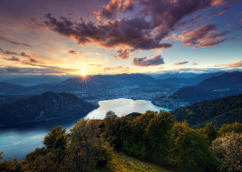 Sunset in Lugano