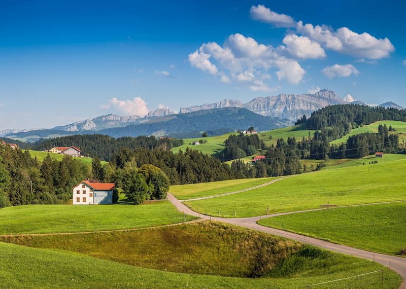 Rolling hills of the Appenzell valley