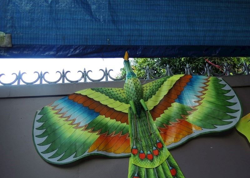 Kite making and flying in Hue
