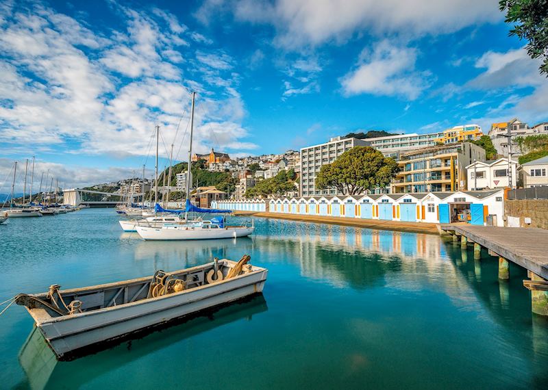Boats in Wellington Harbour