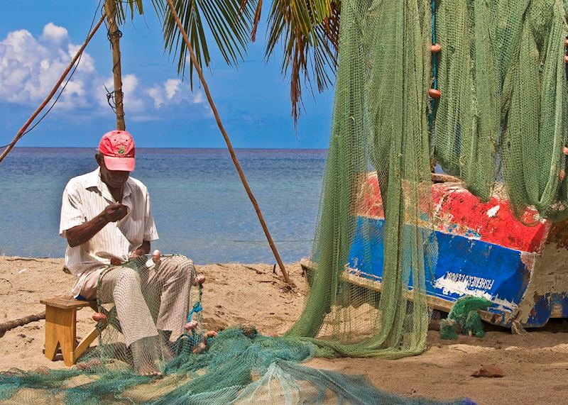 Local Fisherman, Saint Lucia