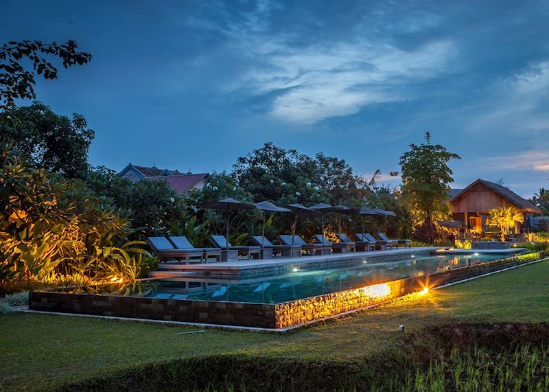 Swimming pool at Sala Lodges, Siem Reap, Cambodia