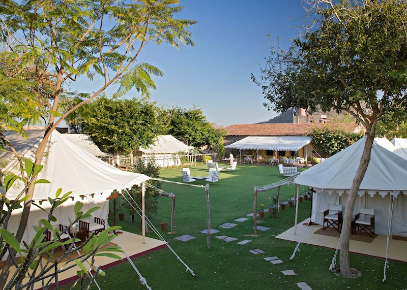 Ramathra Fort tents