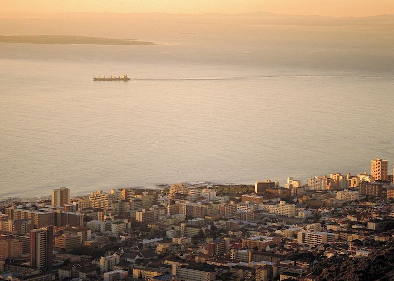 Looking out towards Robben Island, Cape Town, South Africa