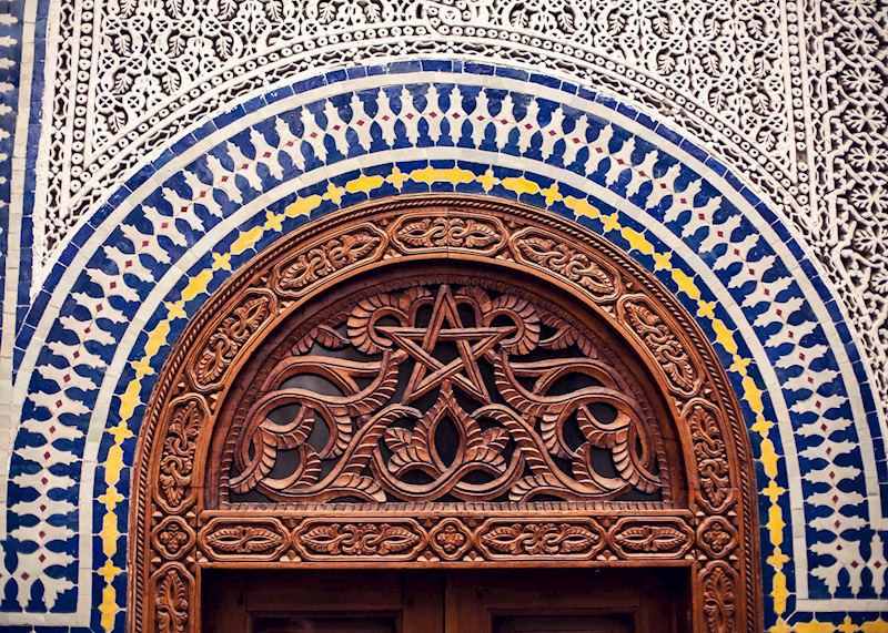 Traditional Moroccan tile work