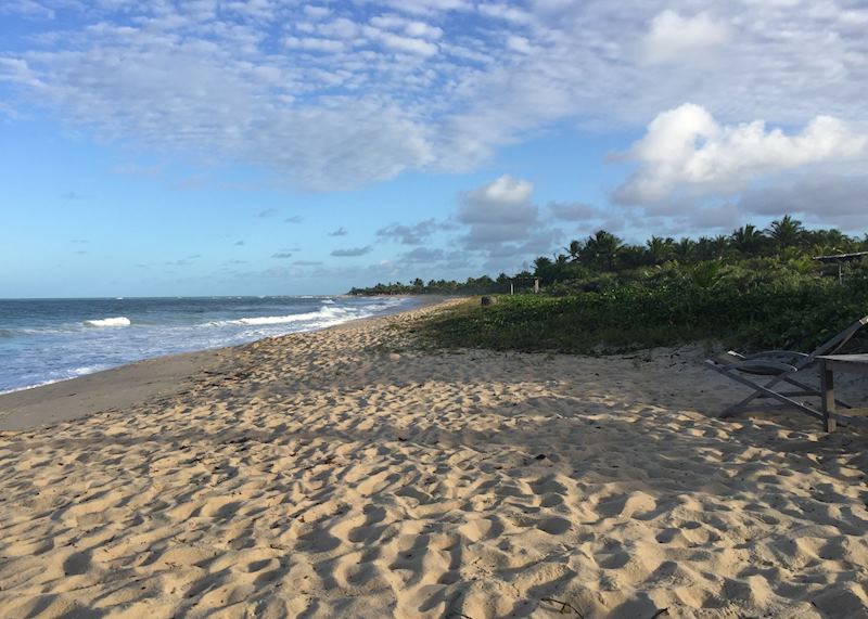 On the beach in Trancoso