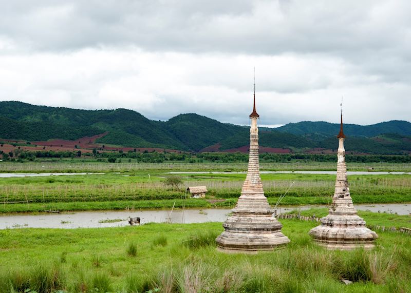 Tha Khauk pagoda complex, near Sagar, Inle Lake