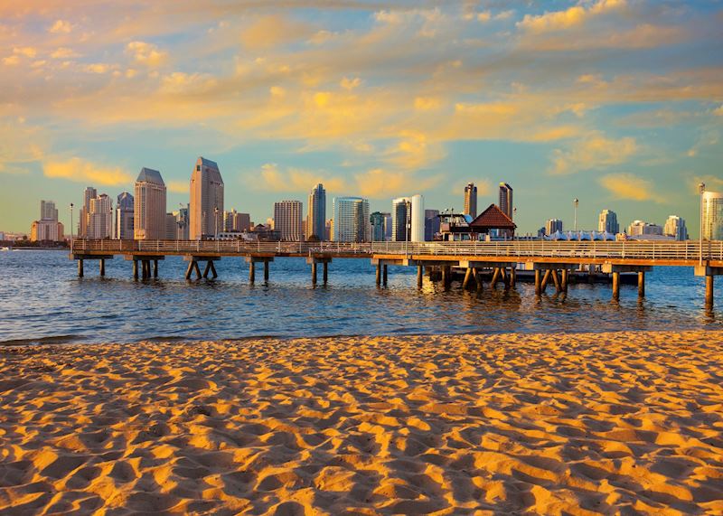 San Diego at sunset