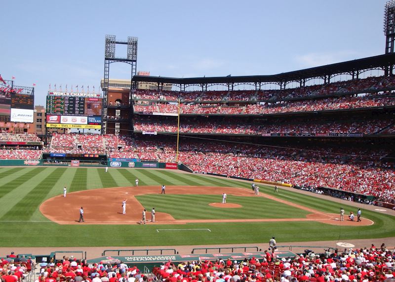 Busch Stadium, home of the St. Louis Cardinals, St. Louis 