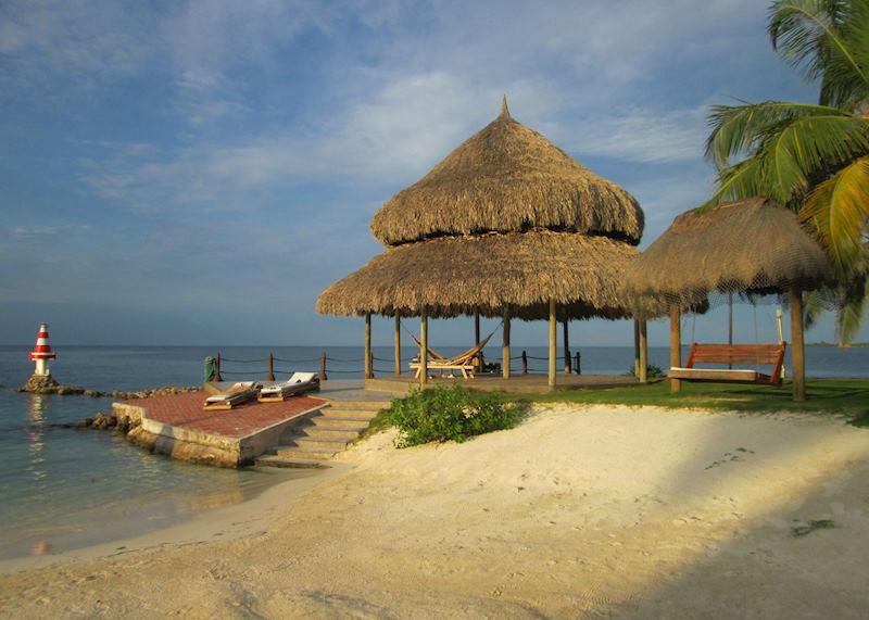 At leisure at Punta Faro, Isla Mucura