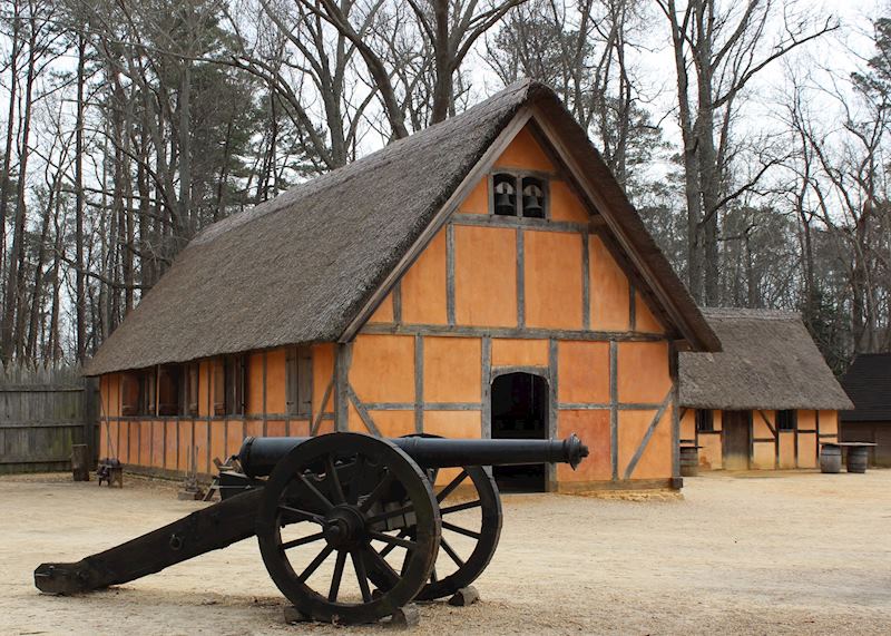Inside recreation of Jamestown