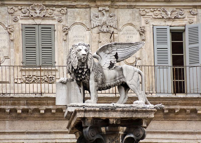 Winged Lion of St Mark, Verona