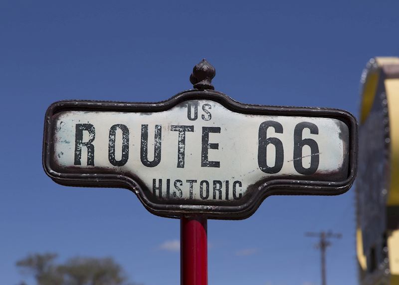 Historic Route 66 sign