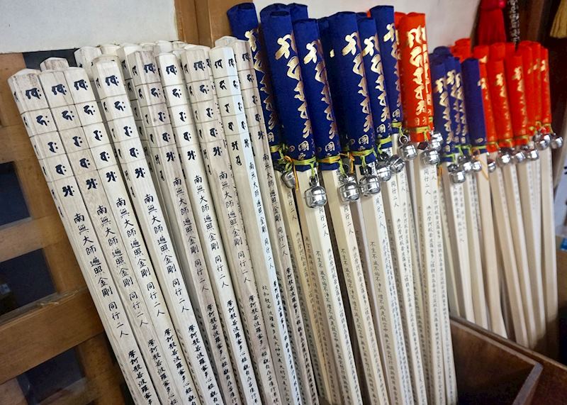 Pilgrimage walking sticks