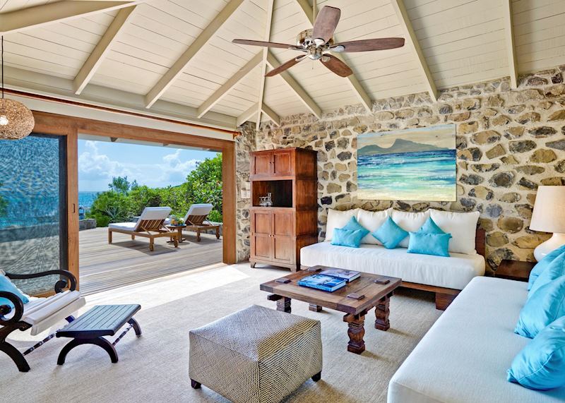 One Bedroom Cottage Lounge, Petit St. Vincent, Petit St Vincent