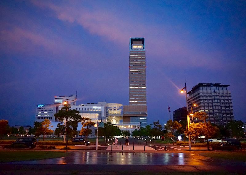 Takamatsu at night