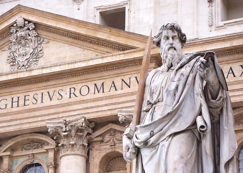 St Peters Statue at the Vatican, Rome