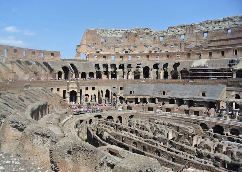Interior view of the Colosseum, Rome