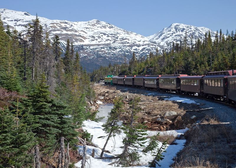 Alaska white pass railway to skegway