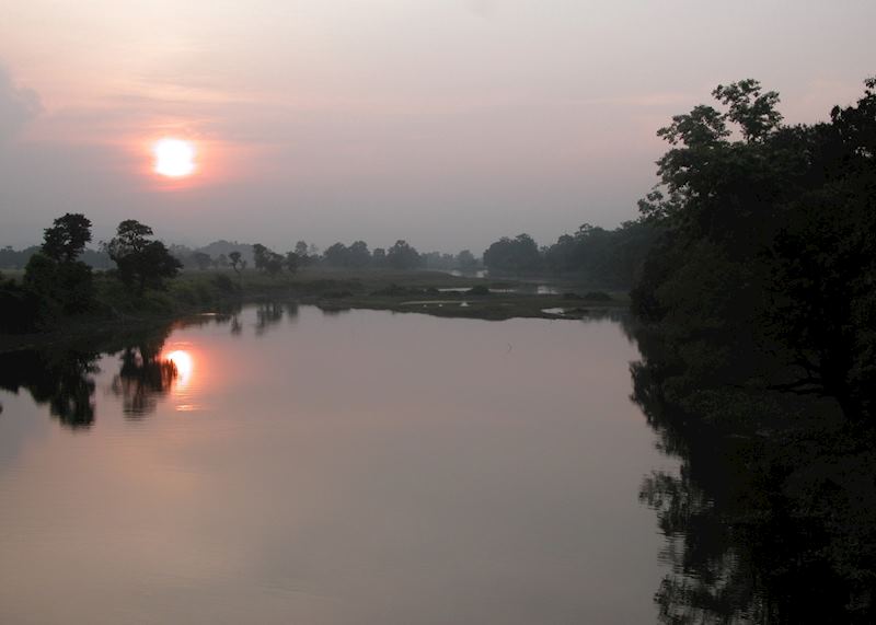 Sunset in Kaziranga