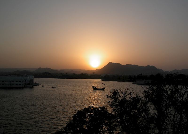 Sunset over Lake Pichola, Udaipur, India