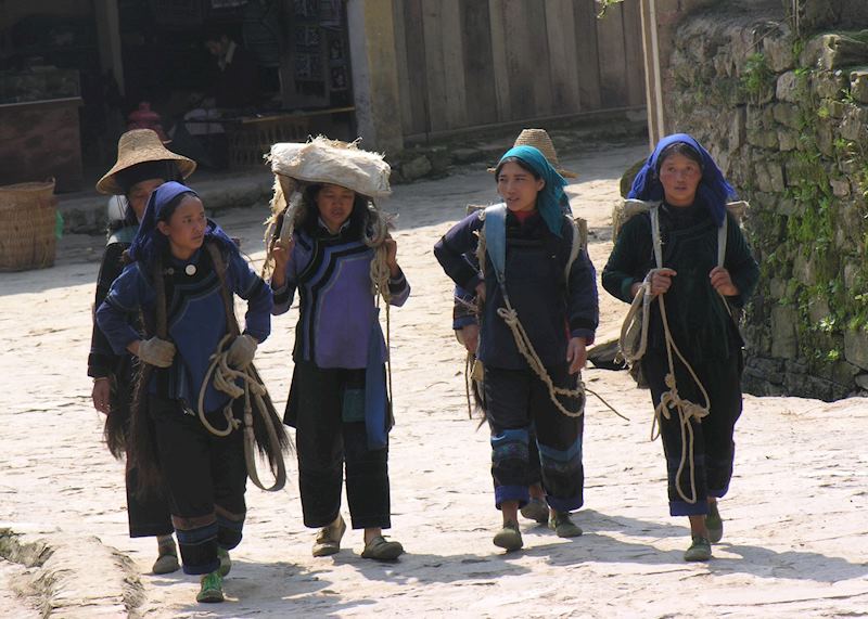 Hani Minority women, Qingkou village near Yuanyang