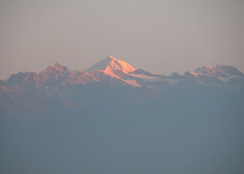Sunrise over Himalaya from Nagarkot