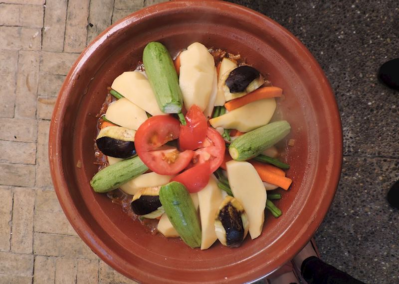 Cookery course at the Amal Association women's cooperative , Marrakesh