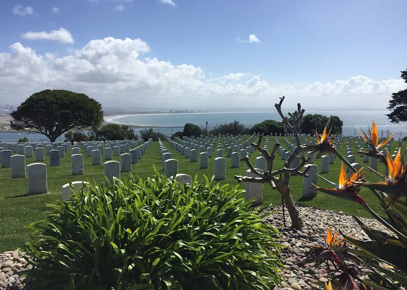 View over military cemetary from Cabrillo National Monument