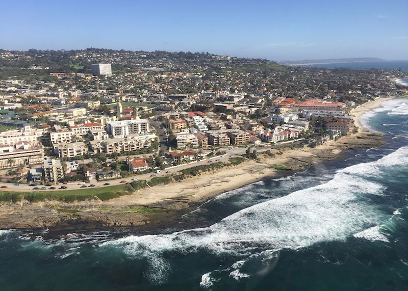 View over La Jolla from Helicopter