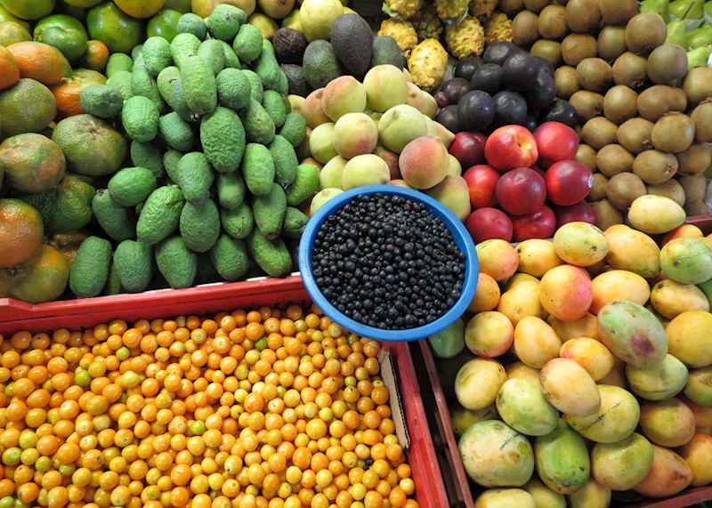 Local market in Bogota