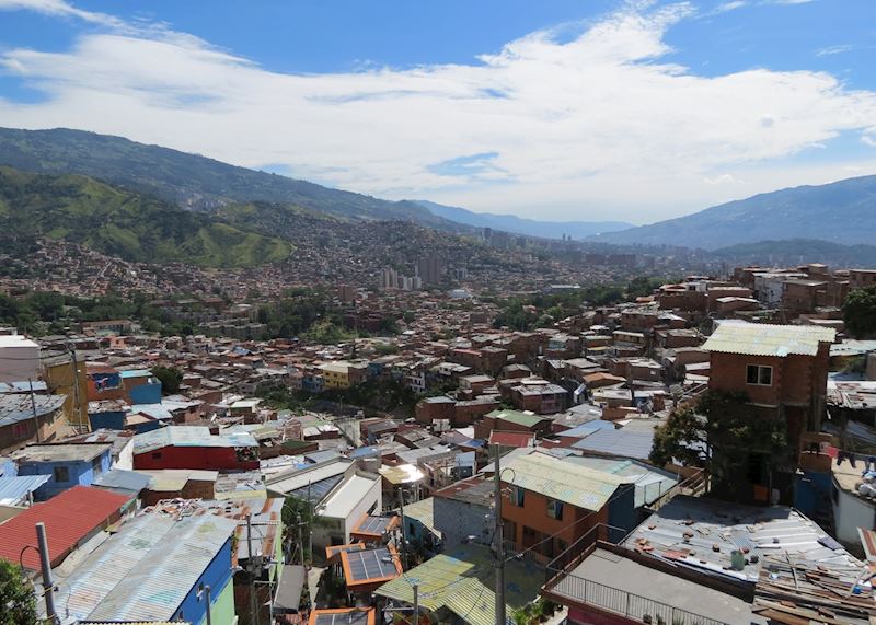 View over the city of Medellín