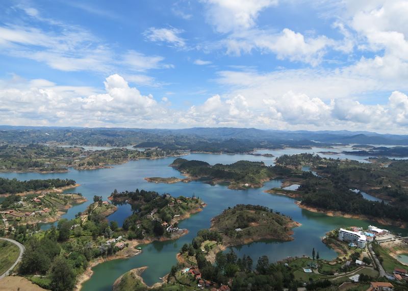 The beautiful lakes of Guatape