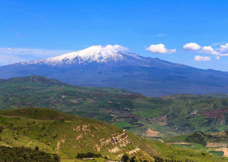 Slopes of volcano, Mount Etna