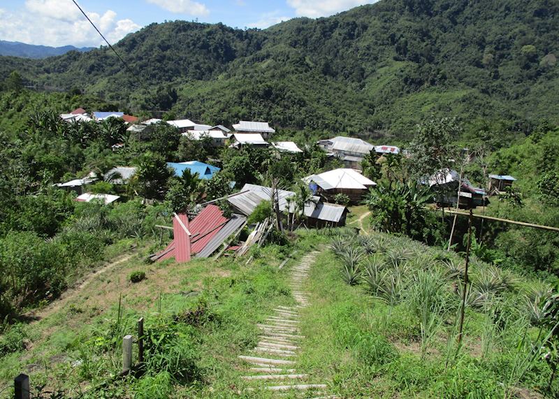 View from the guest house over the village